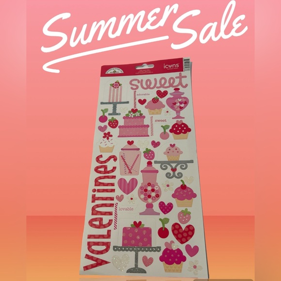 NEW Valentine’s Cardstock Stickers - Picture 1 of 1